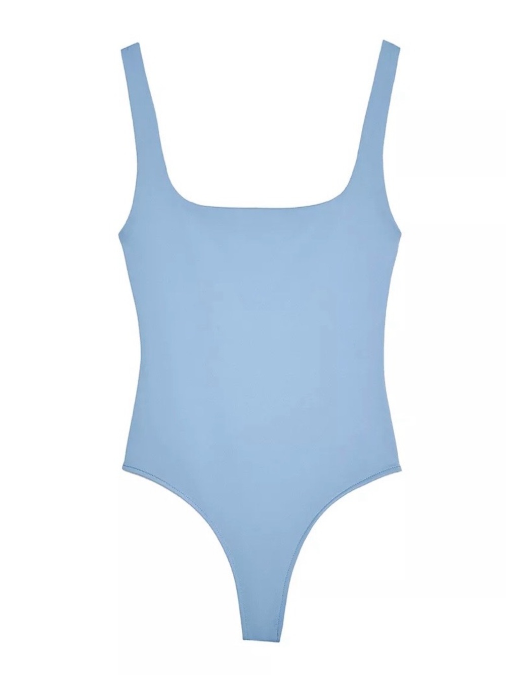 Zara Square Neck Polymide Bodysuit with Scoop Back